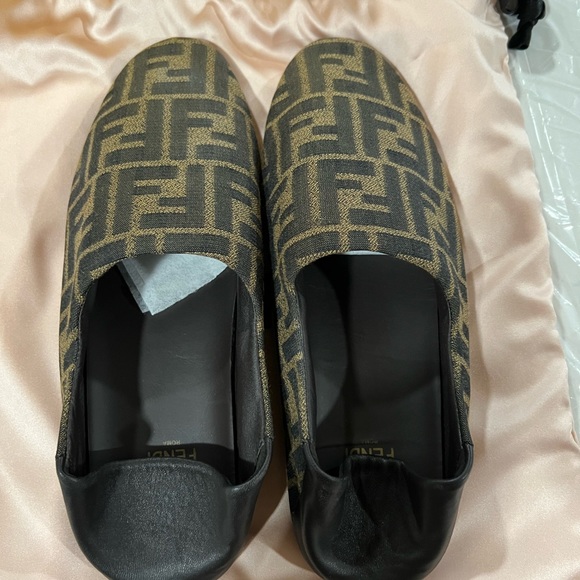 FENDI ZUCCA Signature MONOGRAM Slippers Size 38 - Picture 10 of 12